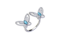 Load image into Gallery viewer, Butterfly Double Ring
